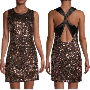 MILLY vivi tinsel sequin mini dress